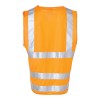 Hi Vis Safety Vests With ID Pocket Orange Back